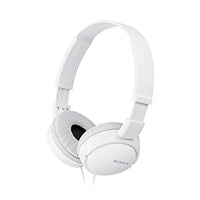 Sony ZX Series Wired On-Ear Headphones, White MDR-ZX110