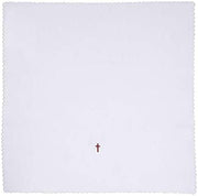 Religious, Church & Catholic Gifts, 4pc Red Cross with Lace Trim Corporal - 4/pk