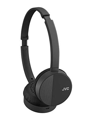 JVC HA-S23W Wireless Headphones - On Ear Bluetooth Headphones, Foldable Flat Design, 17-Hour Long Battery Life (Black)