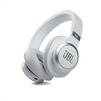 JBL Live 660NC - Wireless Over-Ear Noise Cancelling Headphones with Long Lasting Battery and Voice Assistant - White