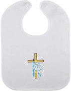 Christian Brands Cross/Shell Baptismal Bib 6 Pk