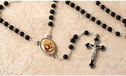 Catholic & Religious Gifts, Rosary First Communion Black (BOY), 4MM 14.5"