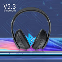 Uliptz Wireless Bluetooth Headphones, 65H Playtime, 6 EQ Sound Modes, HiFi Stereo Over Ear Headphones with Microphone, Foldable Lightweight Bluetooth 5.3 Headphones for Travel/Office/Cellphone/PC