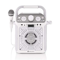 Singing Machine SML682BTW Groove Cube Karaoke Player with Bluetooth and Echo Control, White