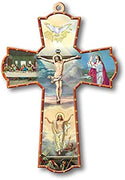 Catholic & Religious Gifts, CROSS WALL CROSSION 8.25"