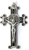 Catholic & Religious Gifts, Small Crucifix with Enamel NIKEL Black 3"