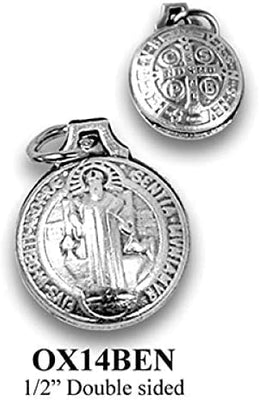 Catholic & Religious Gifts, OXY SEMI-Spherical Medal ST Benedict 24pc