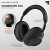 Sharper Image Soundhaven Wireless Over-Ear Bluetooth Headphones, Active Noise Canceling, 30-Hour Playtime, IPX4 Sweatproof, Music & Call Touch Controls, Connect to 2 Devices, Premium Audio Drivers