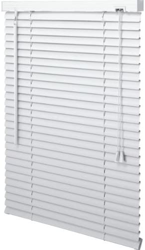 16.5" x 72" Box May Printed 17" x 72" White 1" Mini Vinyl Horizontal Window Blind (W x L)