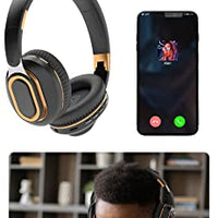 Portable Wireless Headphones - Foldable Lightweight Over-Ear Headphones, Ergonomically Designed Bluetooth Headphones, Soft and Comfortable for Office, School, Travel, Sports