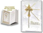 Catholic & Religious Gifts, First Communion Missal Book White English Gold SCRUCIFIX79