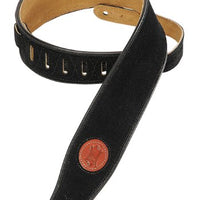 Levy's Leathers Standard Suede Black Guitar Strap (MSS3-BLK)