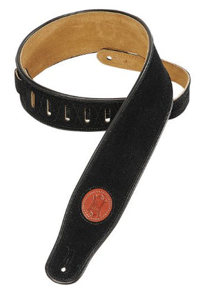 Levy's Leathers Standard Suede Black Guitar Strap (MSS3-BLK)