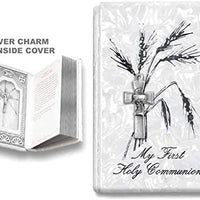 Catholic & Religious Gifts, First Communion Missal Book White Spanish Silver