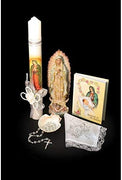 Catholic & Religious Gifts, BAPTISM GIFT SET EN NEUTRAL W GUADALUPE