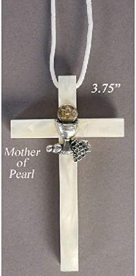 Catholic & Religious Gifts, Necklace First Communion Mother Pearl 3.75