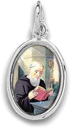 Catholic & Religious Gifts, Pendant ST Benedict Silver 12pc