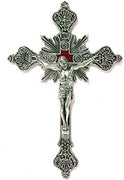 Catholic & Religious Gifts, Crucifix Silver 12"