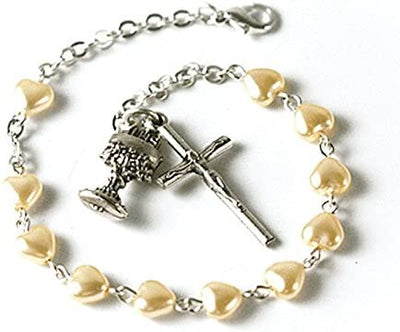 Catholic & Religious Gifts, Rosary Bracelet First Communion Heart