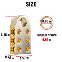 LALUSSEN 1 0 AWG Battery Terminal Car Audio SAE Top Post, for Car, Caravan, Truck, Motorcycle, Comes in