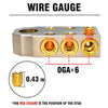 LALUSSEN 1 0 AWG Battery Terminal Car Audio SAE Top Post, for Car, Caravan, Truck, Motorcycle, Comes in