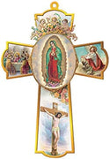 Catholic & Religious Gifts, Cross Wall OL Guadalupe 8.25"