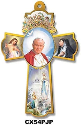 Catholic & Religious Gifts, Cross Wall ST John Paul II 12