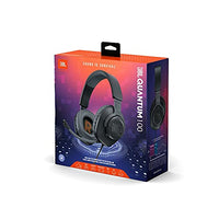 JBL Quantum 100 - Wired Over-Ear Gaming Headphones - Black