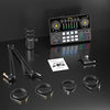 MAONO Podcast Equipment Bundle 10 Channel Audio Interface and XLR Dynamic Microphone MaonoCaster with Pro-preamp, 48V, Bluetooth for Podcast, Streaming, TikTok, Youtube, PC, Smartphone (AME2C Pro)