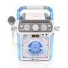 Singing Machine SML682BTW Groove Cube Karaoke Player with Bluetooth and Echo Control, White