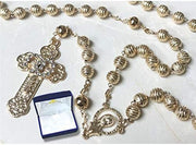 Catholic & Religious Gifts, ROSARY GOLD CHAIN W/GOLD BEADS 20.5"