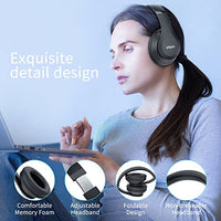 Uliptz Wireless Bluetooth Headphones, 65H Playtime, 6 EQ Sound Modes, HiFi Stereo Over Ear Headphones with Microphone, Foldable Lightweight Bluetooth 5.3 Headphones for Travel/Office/Cellphone/PC