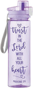 Religious Trust in the Lord With All Your Heart Water Bottle, 24 Ounce