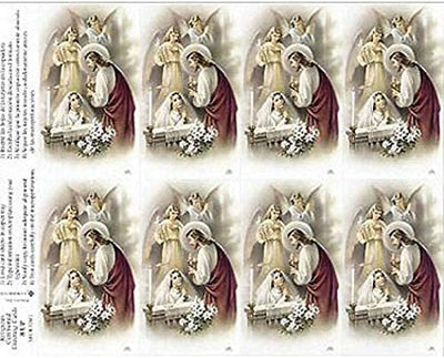 Catholic & Religious Gifts, 8UP First Communion Cards Girl 25/200