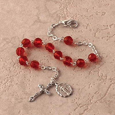 Catholic & Religious Gifts, Rosary Bracelet Birthstone - July