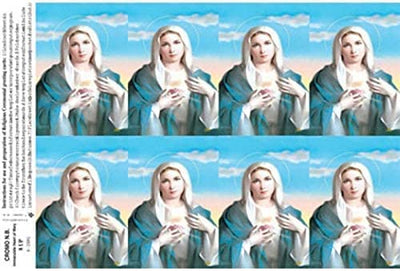 Catholic & Religious Gifts, 8UP Immaculate Heart Mary 25/200