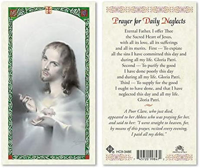 Catholic & Religious Gifts, SHJ - Prayer for Daily NEGLECTS 25/PKG