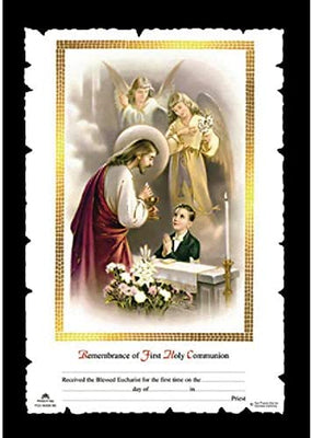 Catholic & Religious Gifts, First Communion CERT BOY Spanish 100/PKG