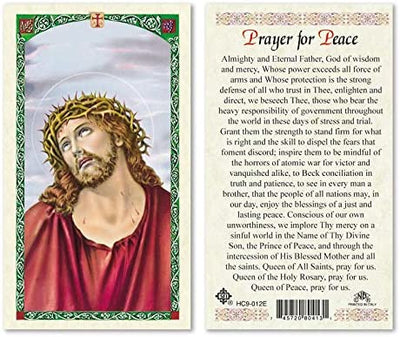 Catholic & Religious Gifts, ECCE HOMO - Prayer for Peace 25/PKG