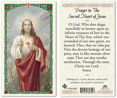 Catholic & Religious Gifts, SHJ - Prayer to The Sacred Heart 25/PKG