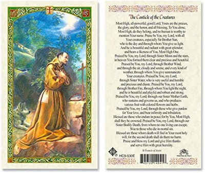 Catholic & Religious Gifts, ST Francis Canticlen of The Creatures