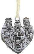 Religious 3 Wise Men with Baby Jesus Nativity Scene Christmas Ornament, 3 Inch