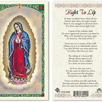 Catholic & Religious Gifts, Our Lady of Guadalupe - Right to Life 25/PKG