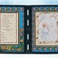 12pc Catholic & Religious Gifts, Stained Glass Plaque Baptism BOY 3 English