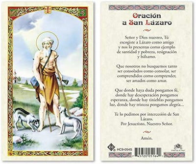 Catholic & Religious Gifts, ST Lazarus - Prayer to 25/PKG