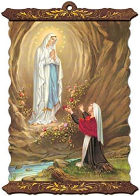 Catholic & Religious Gifts, Scroll OL Lourdes; Size 8