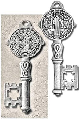 Catholic & Religious Gifts, OXY Medal Saint Benedict Key