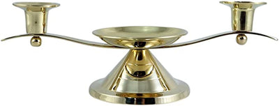 Gold Toned Unity Candle Holder for Wedding Ceremony, 12 Inch