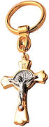 Catholic & Religious Gifts, KEY CHAIN GOLD CRUCIFIX 2"