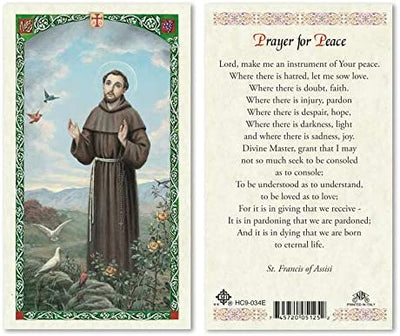 Catholic & Religious Gifts, ST Francis - Prayer for Peace 25/PKG